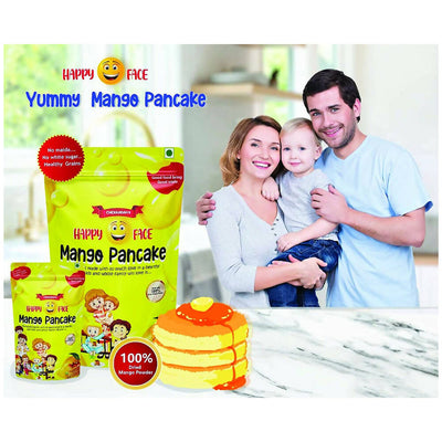 Happy Face Ready to Eat Pancake Powder For Kids with No Preservative & Gluten Free