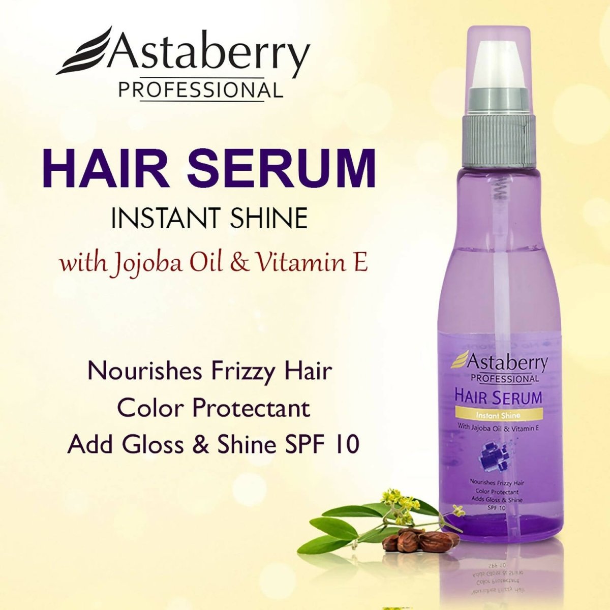 Astaberry Professional Hair Serum with Jojoba Oil & Vitamin E