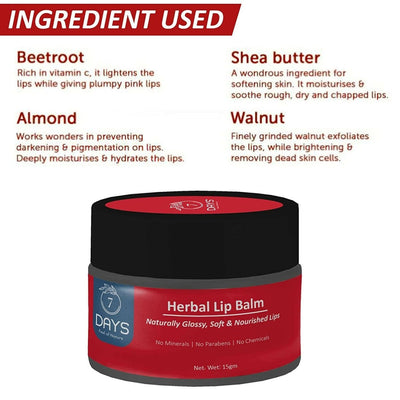 7 DAYS Herbal Lip Balm