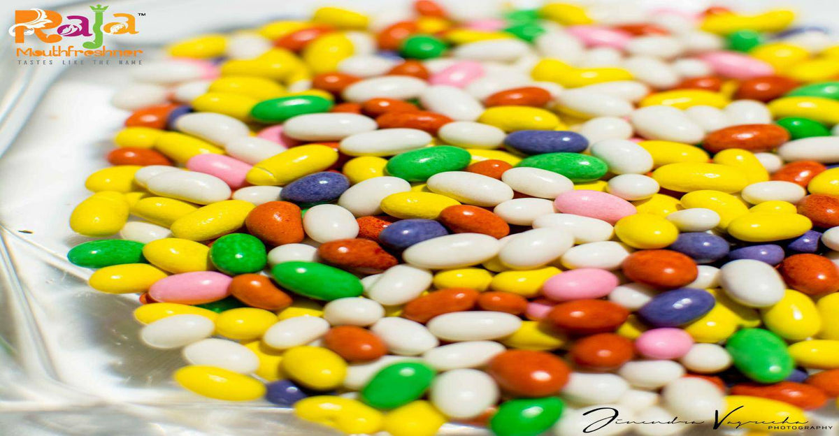 Raja Supari Coloured Sounf Moti - 500 gms