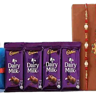 Family Rakhi Set & Dairy Milk