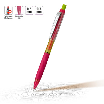 Pentel QE427 Q-Erase 0.7mm Mechanical Pencil - Pink Body