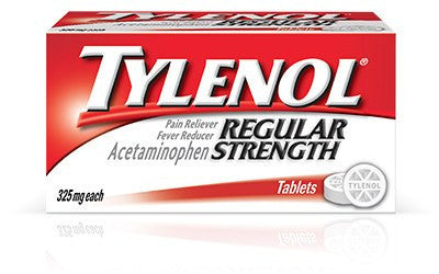 Tylenol Regular Strength Pain Reliever 325mg 100 Tablets