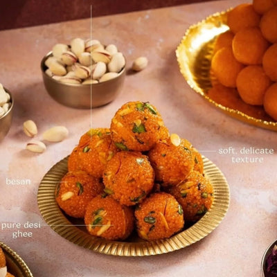 Ambika Sev Bhandar Special Dryfruit Motichur Laddu 500 gms - 500 gms