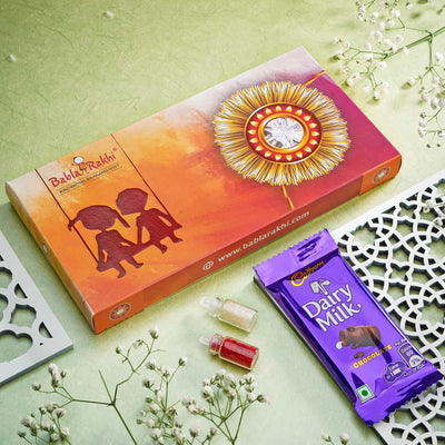 Babla Evil Eye Rakhi With Sonpapdi