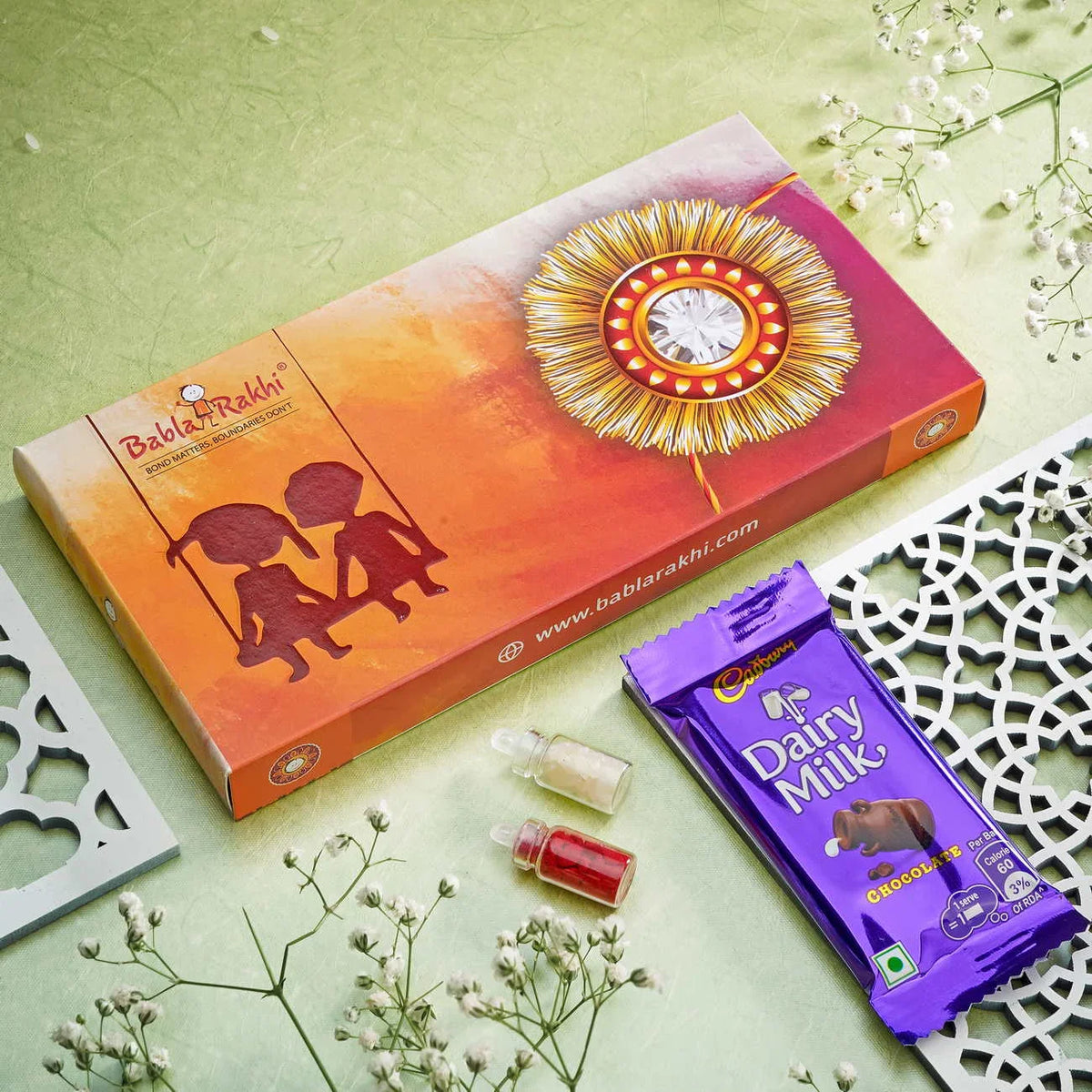 Babla Evil Eye Rakhi With Sonpapdi