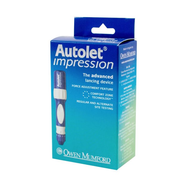 Autolet Impression Advanced Lancing Device with 25 Lancets