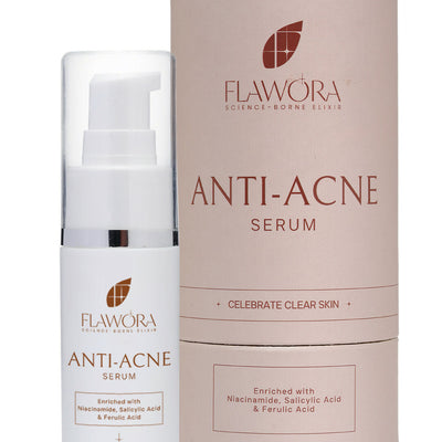 Flawora Anti-Grey Hair Serum, Anti Acne Serum and D-Tan Lotion Combo