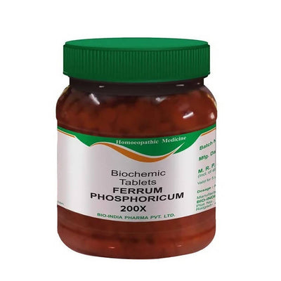 Bio India Homeopathy Ferrum Phosphoricum Biochemic Tablets