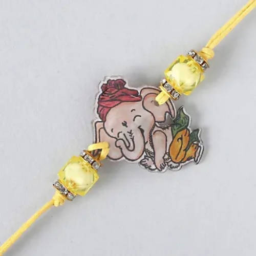 Bal Ganesha Rakhi & Cadbury Silk Chocolates