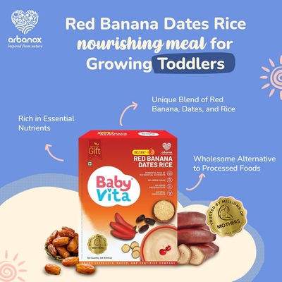 Babyvita Arbanox Red Banana Dates Rice Wholesome Blend For Little Ones Trusted By Parents