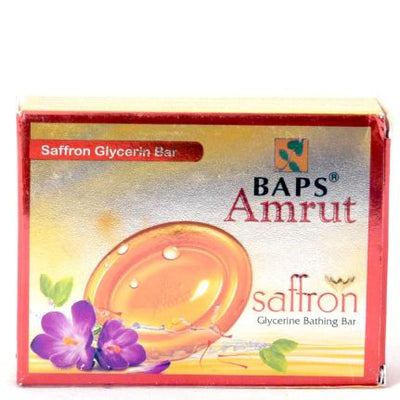 BAPS Amrut Saffron Glycerin Soap ( Pack Of 4 ) | 75 gms each
