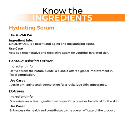 Dermabay Hydrating Serum Advanced Formula with Hyaluronic acid & Niacinamide