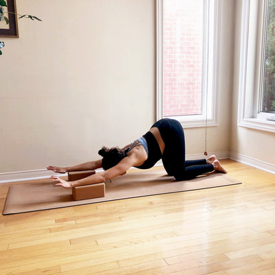 Sustainable Yoga Cork Blocks- Natural Fitness Cork
