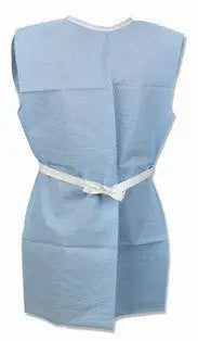 Patient Gown with Sewn Shoulders and Neckline