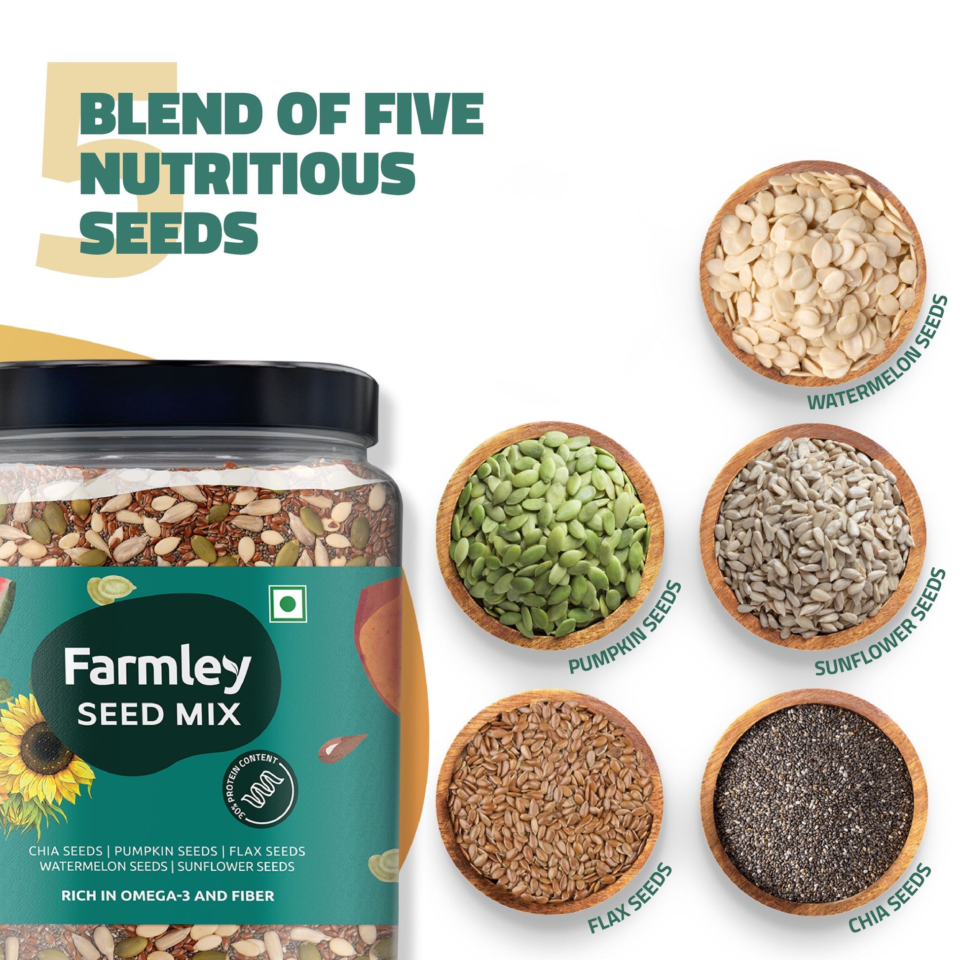 Farmley 5-in-1 Seed Mix