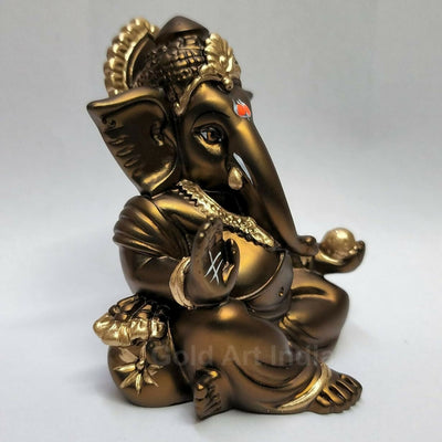 Gold Art India Gaddi Ganesh Idol