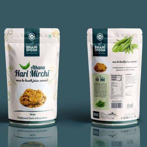 Shahi Spoon Athana Hari Mirchi – 200g | Rajasthani-Style Spicy Green Chilli Pickle