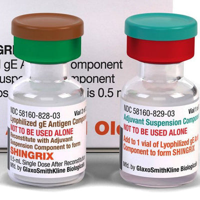 Shingrix (Zoster Vaccine Recombinant, Adjuvanted) Suspension 50 mcg/0.5 mL Single Dose Vial, 10 Pack **Refrigerated Item**