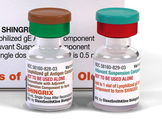 Shingrix (Zoster Vaccine Recombinant, Adjuvanted) Suspension 50 mcg/0.5 mL Single Dose Vial, 10 Pack **Refrigerated Item**