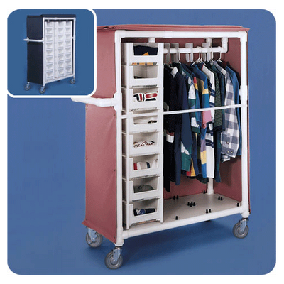 Deluxe Garment Rack Distribution Cart
