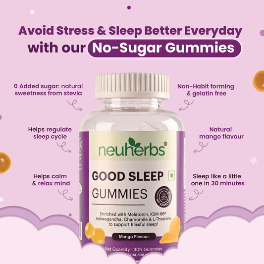 Melatonin Sleep Gummies (Mango Flavour) For Blissful Sleep