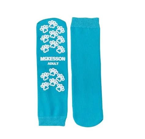 Slipper Socks, Terries™ Large Teal Above the Ankle