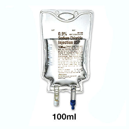 IV Bags, Sodium Chloride 0.9% Intravenous Saline Solution 100 mL Baxter (Rx)