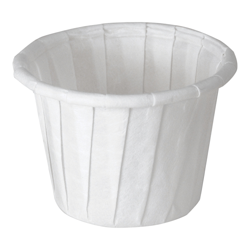 Solo Paper Portion Souffle Cups 0.75 oz, White 5000/Case