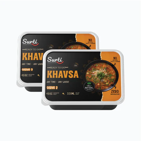Surti Flovour Veg Khavsa - Ready To Eat 400 gms | Pack Of 2 ( 200 gms each )