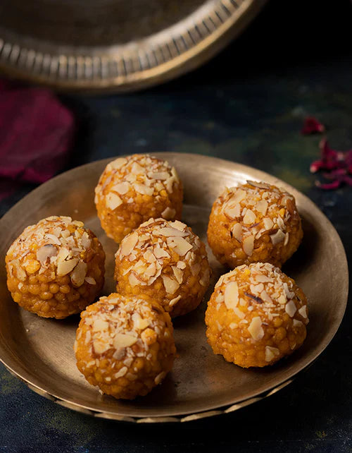 Kandoi Bhogilal Mulchand Special Kesar Bundi Laddu - 500 gms
