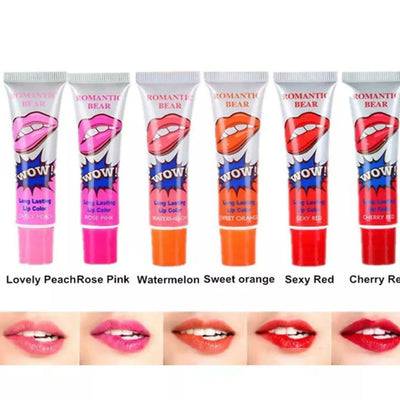 Favon Pack of 6 Romantic Bear Peel off Lipcolors