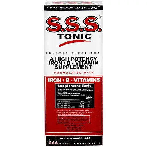 SSS High Potency Iron Tonic Supplement 10 oz