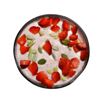 Fresh O Need Strawberry Shrikhand - Ready To Eat 150 gms