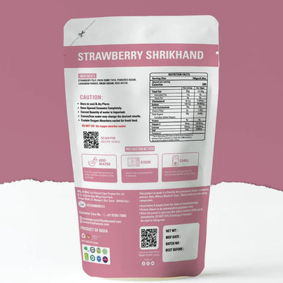 Fresh O Need Strawberry Shrikhand - Ready To Eat 150 gms