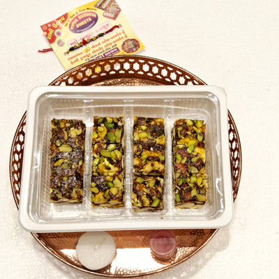 Vipul Dudhiya Sweets Sugar Free Mix Sweet Round Fancy Tray | 250 gms