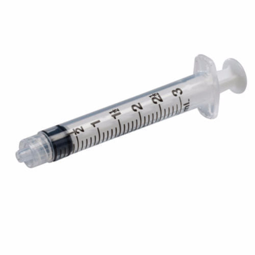 Luer Lock Syringes 3 mL without Needle, 100/Box