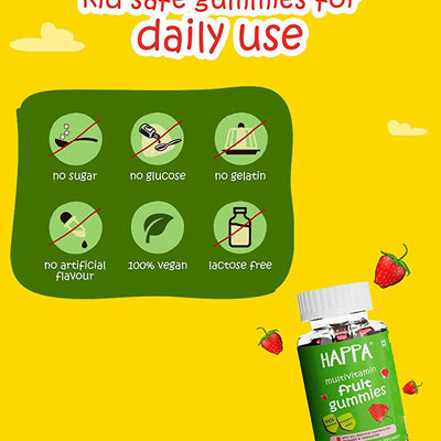 Happa Multivitamin Fruit Gummies For Kids