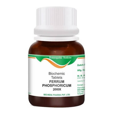 Bio India Homeopathy Ferrum Phosphoricum Biochemic Tablets