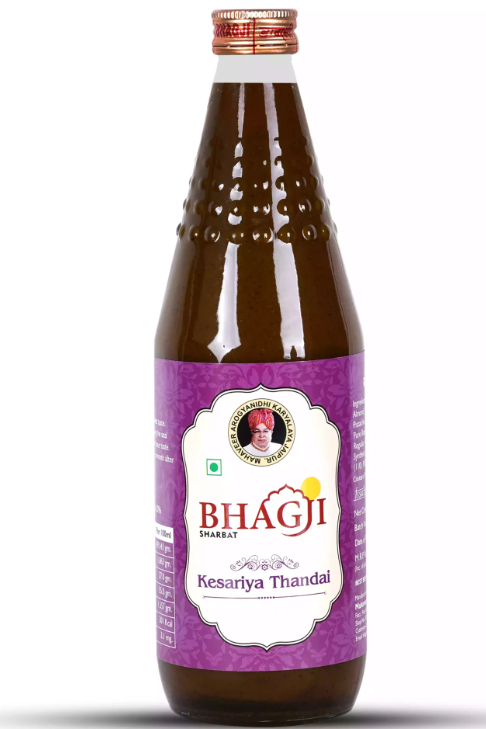 Bhagji Kesariya Thandai Sharbat | 750 ML