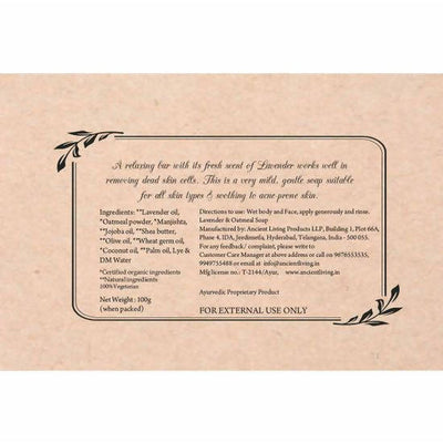 Ancient Living Lavender & Oatmeal Luxury Handmade Soap