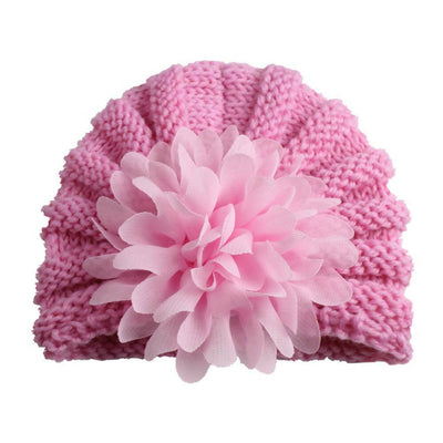BabyMoon Baby Knitted Flower Cap