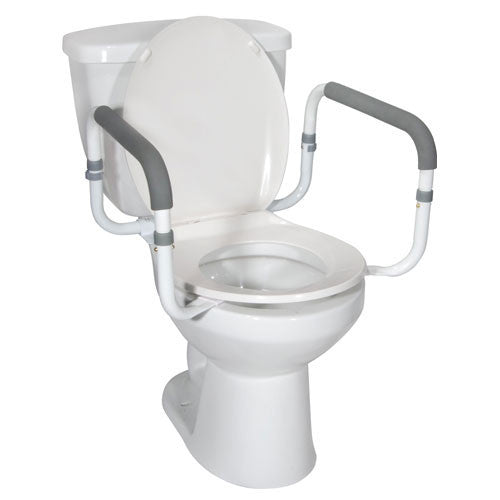 Toilet Safety Rail with Padded Handles