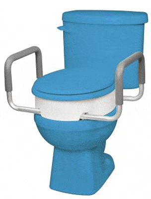 Carex Raised Toilet Seat Elevator with Handles B317-00