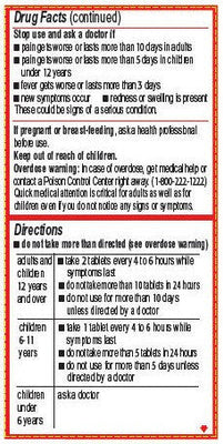 Tylenol Regular Strength Pain Reliever 325mg 100 Tablets