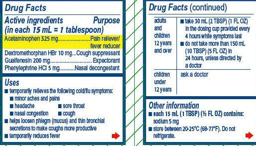 Tylenol Warming Liquid Daytime Cough & Severe Congestion Honey Lemon Flavor 8 oz