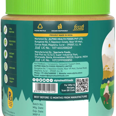 Alpino Organic Natural Peanut Butter Crunch