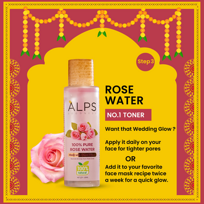 Alps Goodness Bridal Glow Kit (Beetroot Powder, Rose Water, Rosemary Water, Gold Facial Kit & Shea Butter)
