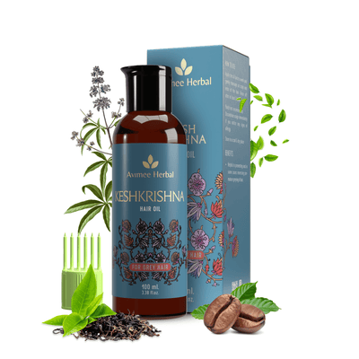 Avimee Herbal Anti Grey Kit - Hair Oil And Scalp Spray - Fights Grey Hair
