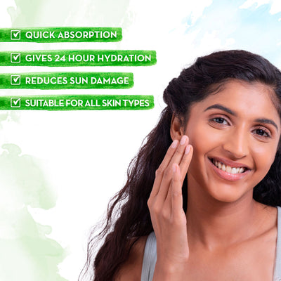 Mamaearth Ubtan Ultra Light Gel Oil-Free Moisturizer with Turmeric and Saffron for Deep Hydration